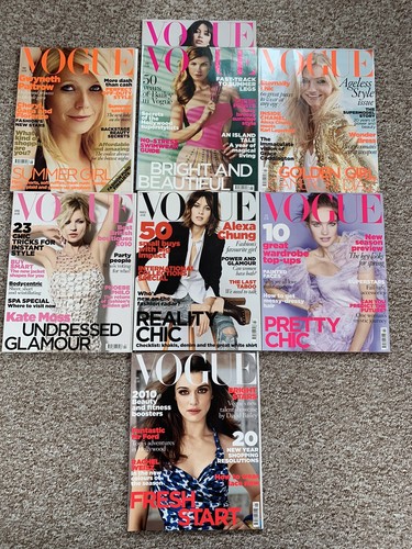 British vogue magazine bundle - british,