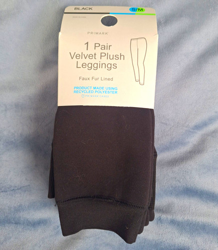 Primark black velvet plush - black,