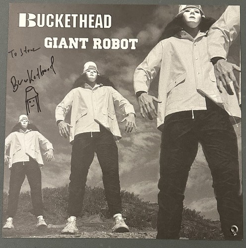 Buckethead signed and doodled - buckethead,