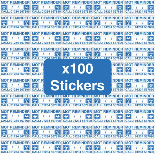 Mot reminder sticker - mot,