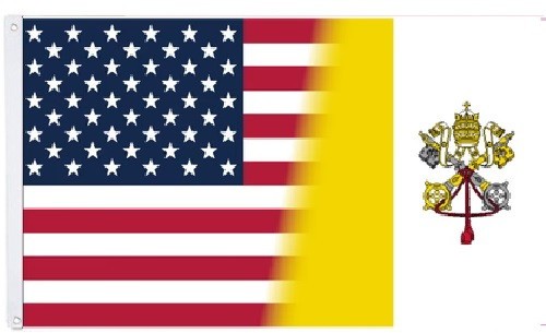 3x5 usa vatican pope - 3x5, flag