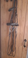 Rhinegold Double Bridle Large with Bits 5 1/2". Used. Good Condition