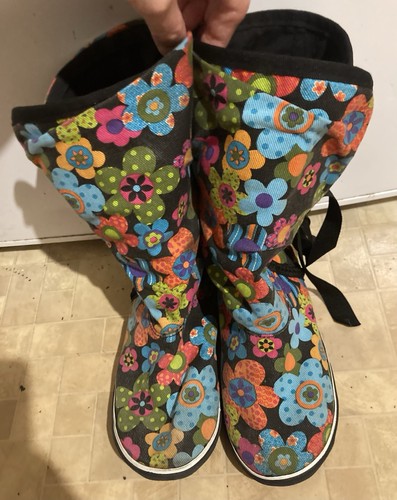 Distressed 70s floral textile