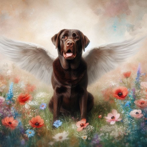 Chocolate labrador cross - chocolate,