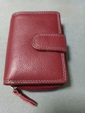  WOMEN'S GENUINE REAL LEATHER WALLET PURSE CARD ID COINS SLOTS  GIFT SMALL NEW