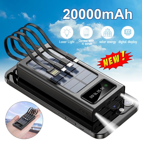 Portable 20000mah solar - 20000mah, bank