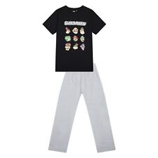 Boys Super Mario Pyjama Set Cotton Gamer Kids PJ Sleep Lounge Wear 7 to 15 Years