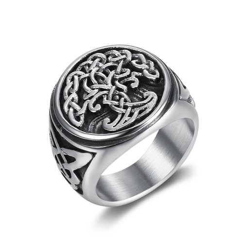 Vintage stainless steel ring - steel,