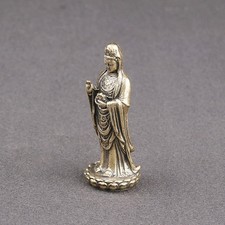 Mini Guan Yin Statue Metal