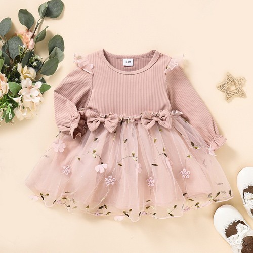 24m infant baby girls ribbed - 3-24m,