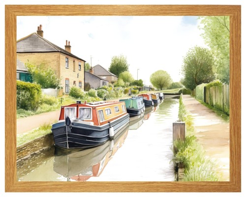 Canal mooring barge houseboat - canal,