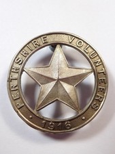 Perthshire Volunteers 1916 Cap Badge original Cap Badge.