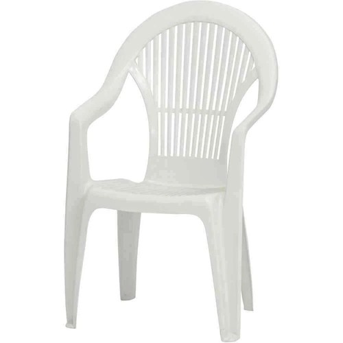 Stacking armchair vega white - armchair,