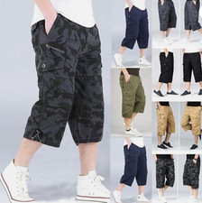 Mens 3/4 Long Length Shorts