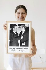 Humphrey Bogart & Alan Lad Signed (Copy) Poster Film Legends Picture Movie Print