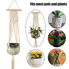 Macrame Plant Hanger Indoor Hanging Planter Basket Weave Rope Flower Pot Holder