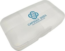 Pill Box with 5 separations, Capsule Organizer Container Plastic caps case