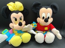 Micky & Minnie Mouse 12" Plushes Mattel Vintage Disney Original Fun Wedding Gift
