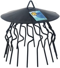 13" Galvanised Black Chimney Bird Crow Guard Cage with Cover Durable Chimney