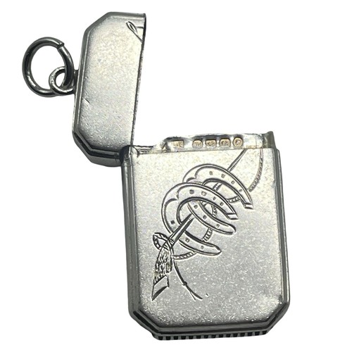 Horseshoe engraved silver - horseshoe,