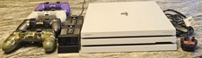 Sony PS4 Pro 1TB White Console + 4 Controllers + Dual Charger – Fully Working