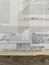 BELLFRUIT MPU 84 SCHEMATIC / CIRCUIT DIAGRAM FRUIT MACHINE - 1984/85.  A2 SIZE