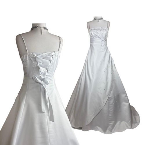 Vintage white satin - vintage,