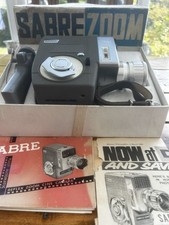 Vintage Sabre-8 Reflex Zoom Cine Camera (Model 707) – Boxed working Manual Inc