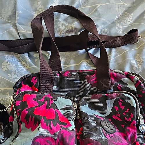 Kipling art medium grey - art, pink