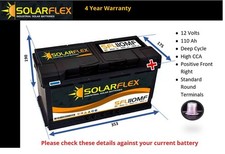 12v 110ah leisure battery dual - 110ah,