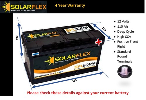 12v 110ah leisure battery - 12v,