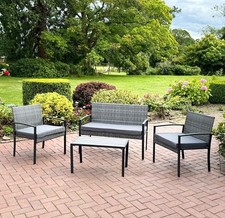 RATTAN GARDEN FURNITURE SET 4