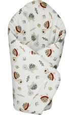 BABY SWADDLE WRAP SNUGGLE NEWBORN BLANKET PRAM QUILT SLEEPING BAG grey turtles