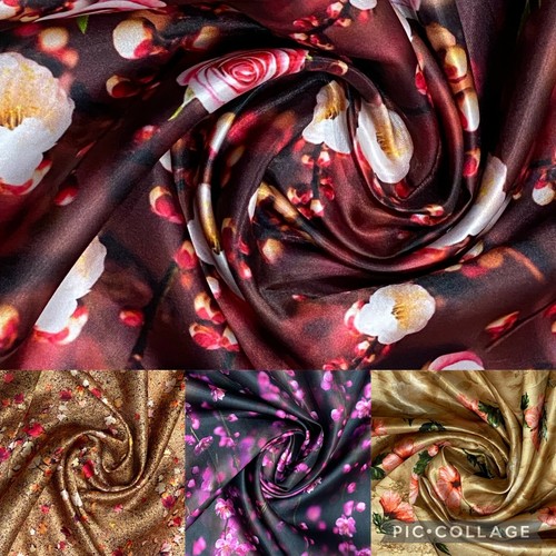 Printed silky liquid satin - silky,