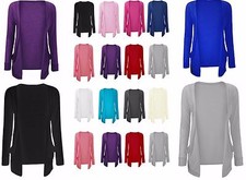 Ladies & Kids Girls Open Boyfriend Cardigan Long Sleeves School Fashion Top  