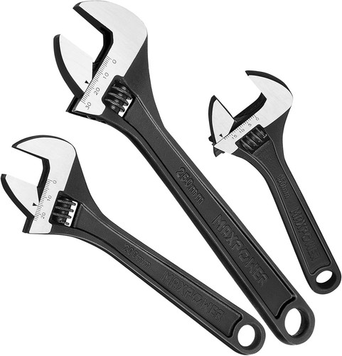 Adjustable spanner set 3pcs - spanner, set,