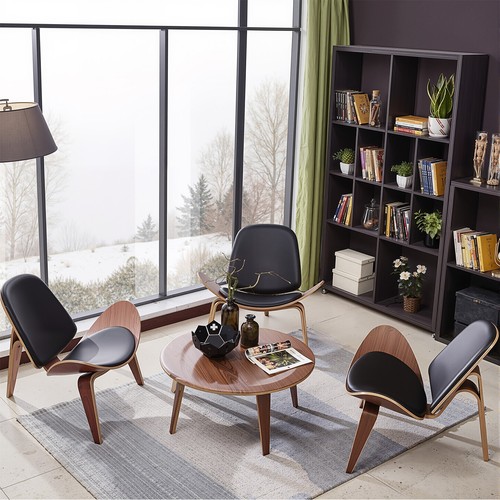 Walnut lounge chair shell - walnut,