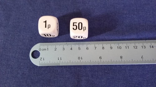 20mm dice pearl - 20mm,
