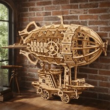 3D Wooden Puzzle Airship Model