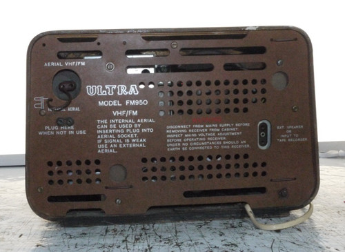 Ultra fm950 vhf tube radio - fm,