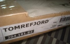 Ikea TOMREFJORD Cover only for US King Bed Frame Dimmelsvik BEIGE 20418182 NEW  
