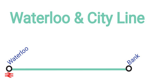 Waterloo city line tube map - city,