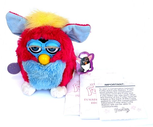 Vintage furby red blue - &,