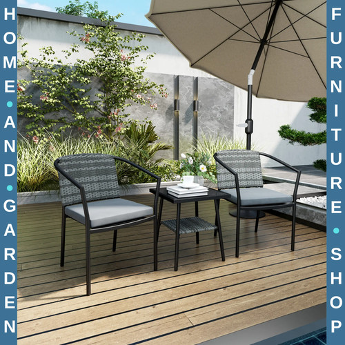 Bistro set pcs rectangular - 3-pcs,
