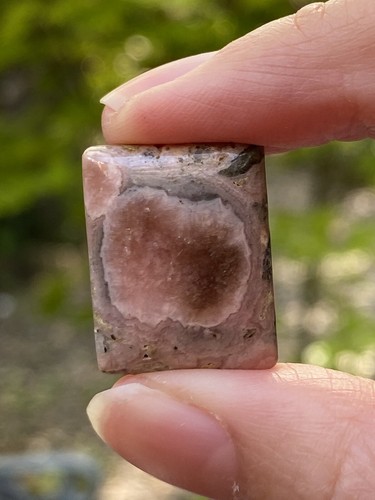 Rhodochrosite oblong cabochon - oblong,