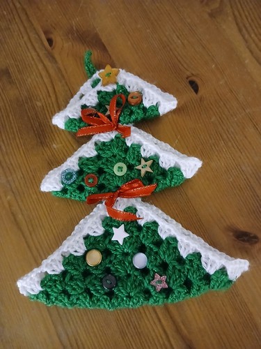 Crochet hanging christmas - ,