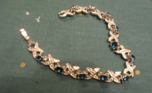 Vintage silver tone faux - ,