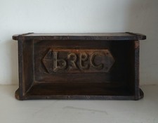Vintage Wooden Brick Mould Storage and Display Box