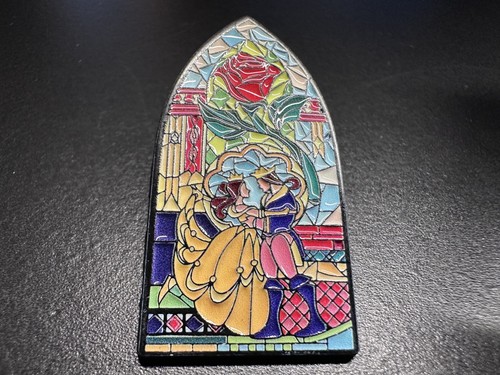 Enchanted rose enamel pin - enchanted,