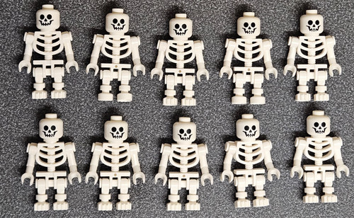 Lego 10x skeleton - skeleton, minifigures